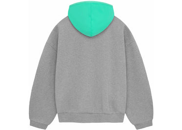 Fear of God Essentials Nylon Fleece Hoodie Dark Heather Oatmeal/Mint Leaf