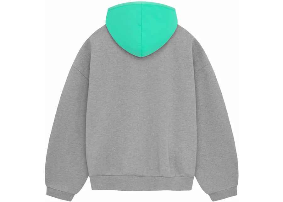 Fear of God Essentials Nylon Fleece Hoodie Dark Heather Oatmeal/Mint Leaf