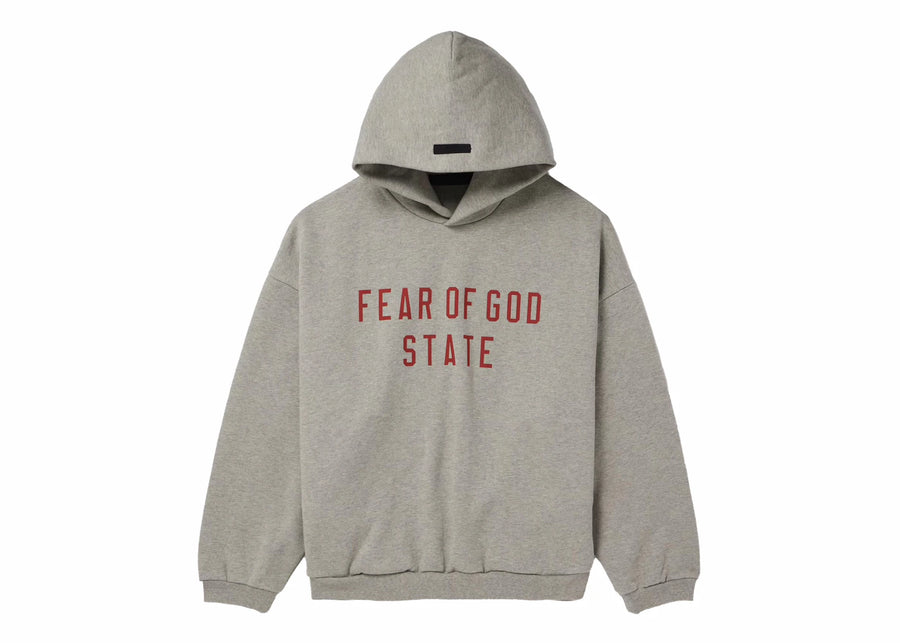 Sweat à capuche Fear of God Essentials State, gris chiné foncé