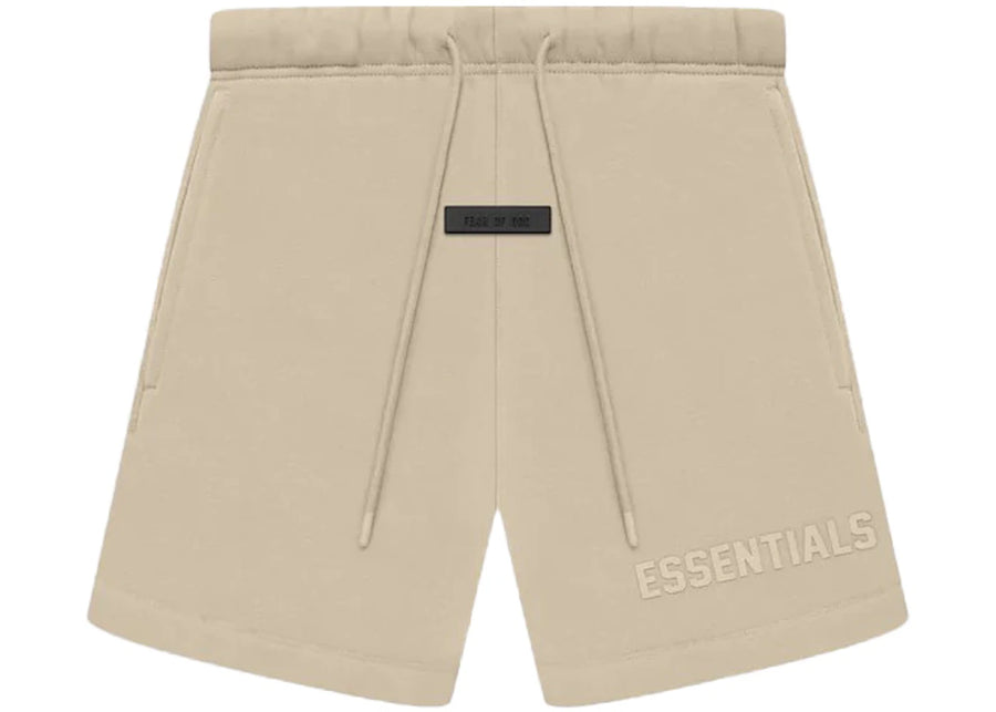 Short de survêtement Fear of God Essentials beige délavé