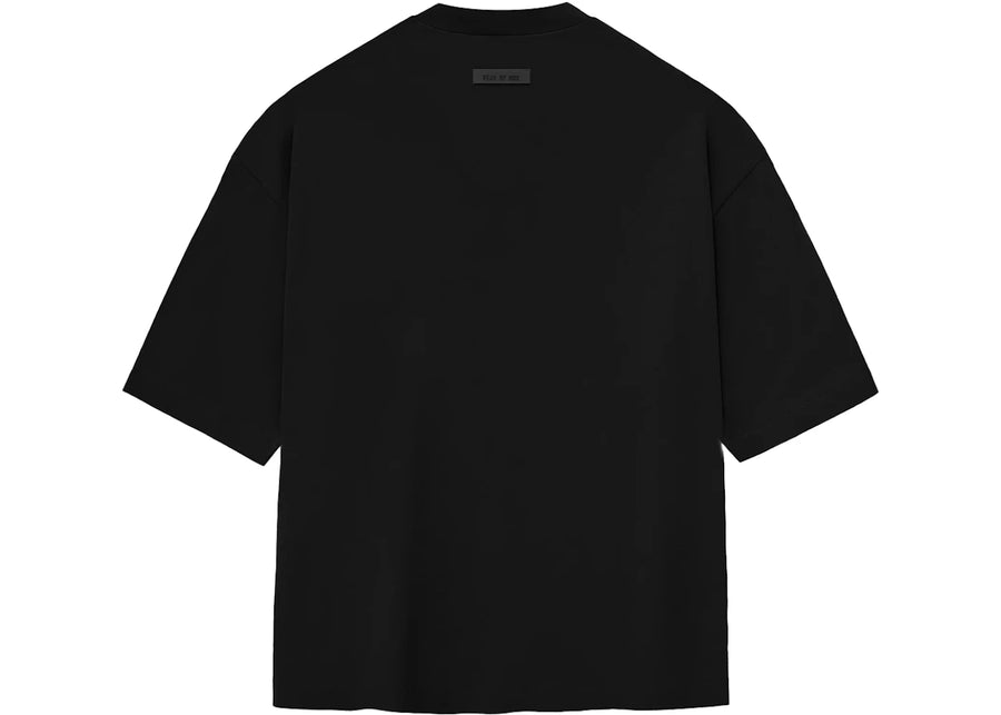 T-shirt Fear of God Essentials à petit logo noir de jais