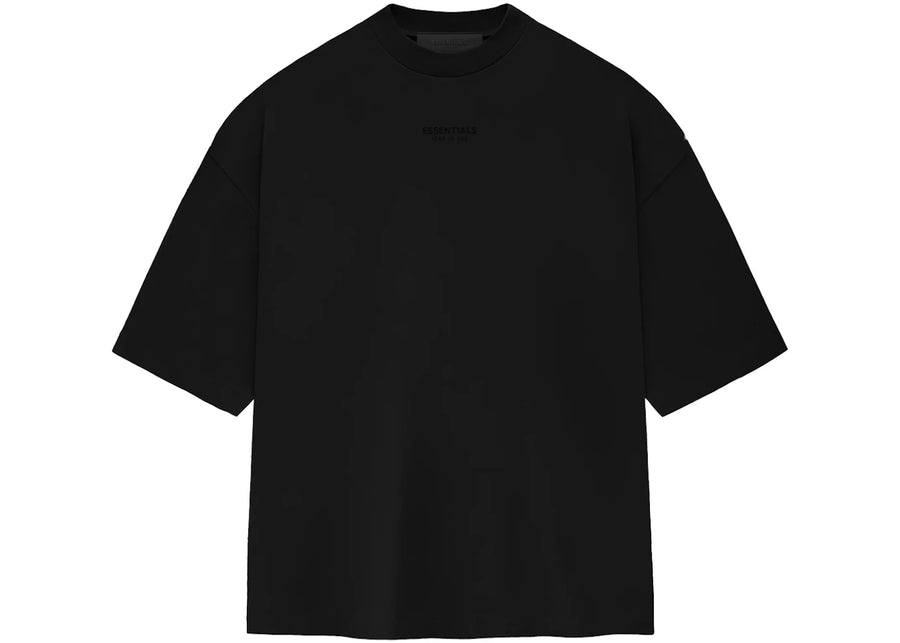 T-shirt Fear of God Essentials à petit logo noir de jais