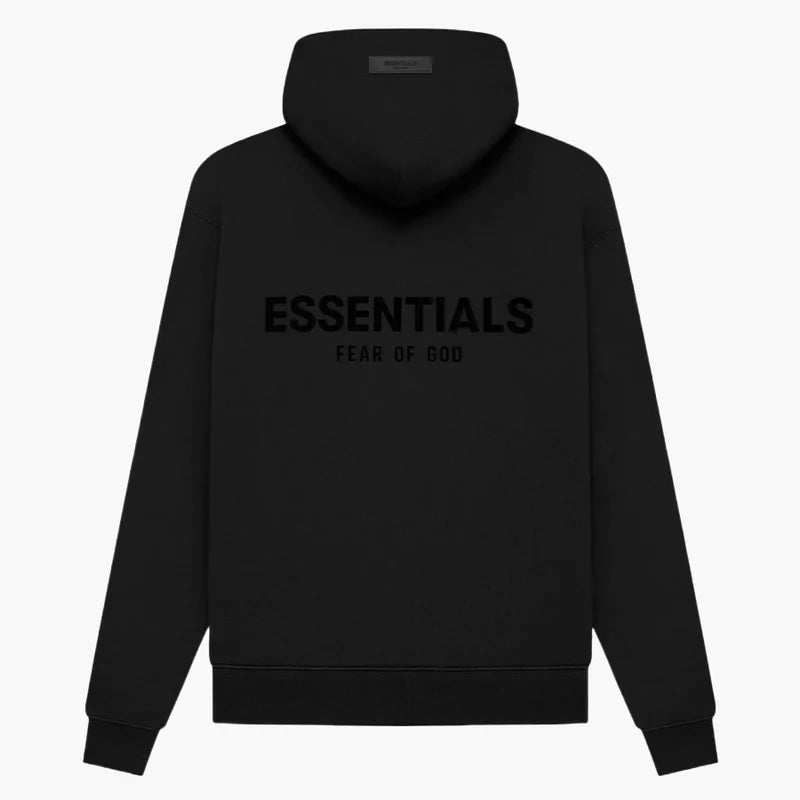 Sweat à capuche Fear Of God Essentials Stretch Limo/noir