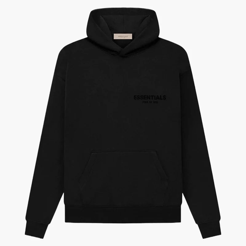 Sweat à capuche Fear Of God Essentials Stretch Limo/noir