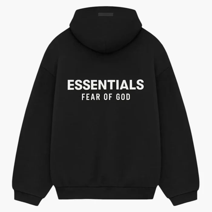 Fear of God Essentials Fleece Hoodie (FW24) Black