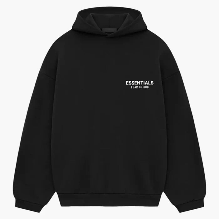 Fear of God Essentials Fleece Hoodie (FW24) Black