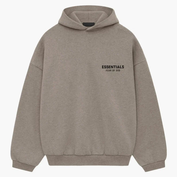 Fear Of God Essentials Fleece Hoodie (fw24) Heather Gray