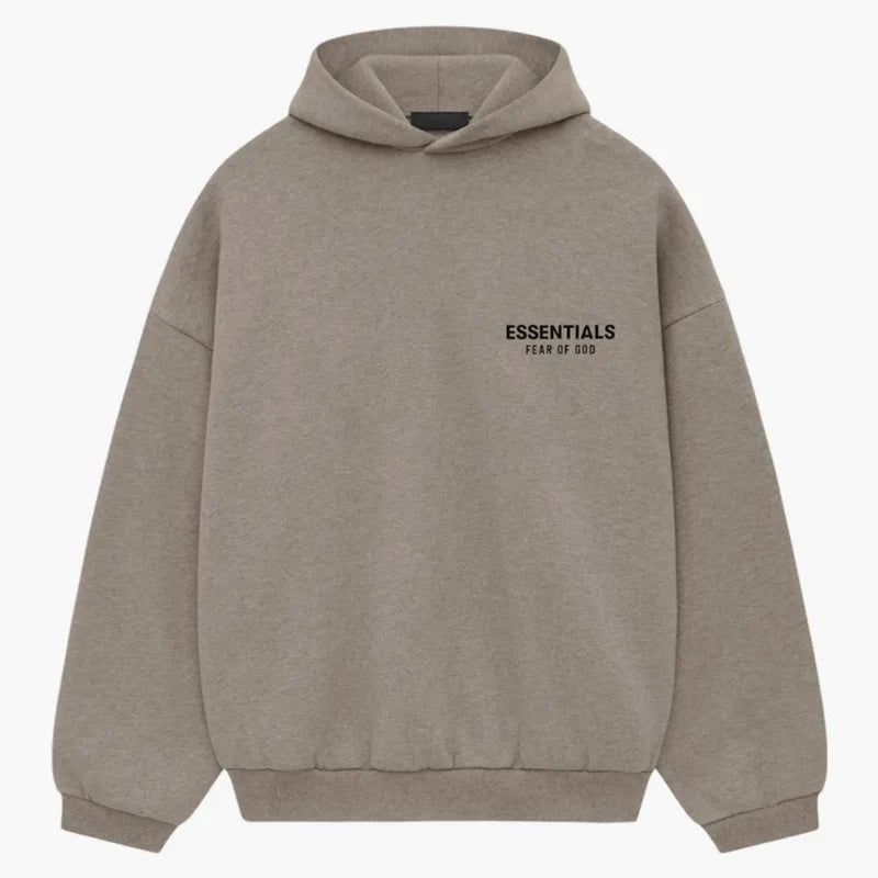Fear Of God Essentials Fleece Hoodie (fw24) Heather Gray