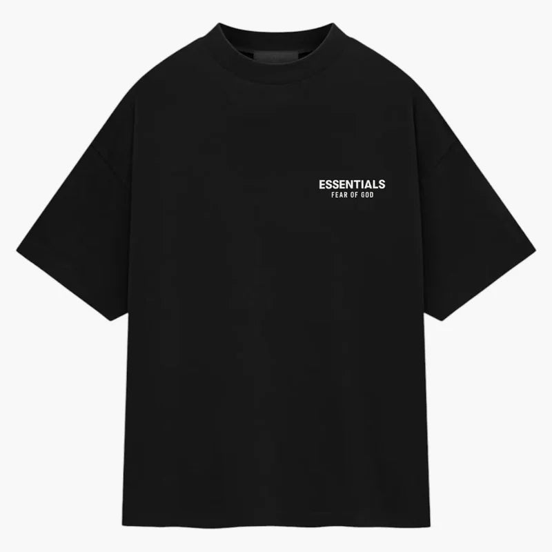 T-shirt Fear Of God Essentials Jersey à col rond noir