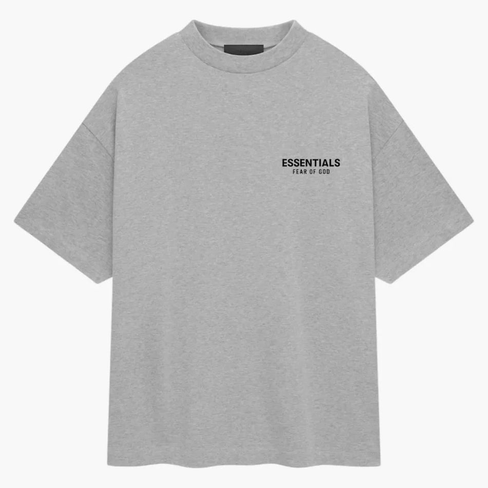 Fear of God Essentials Jersey Crewneck T-Shirt Light Heather Gray
