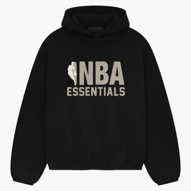 Fear Of God Essentials Nba Hoodie (ss25) Black