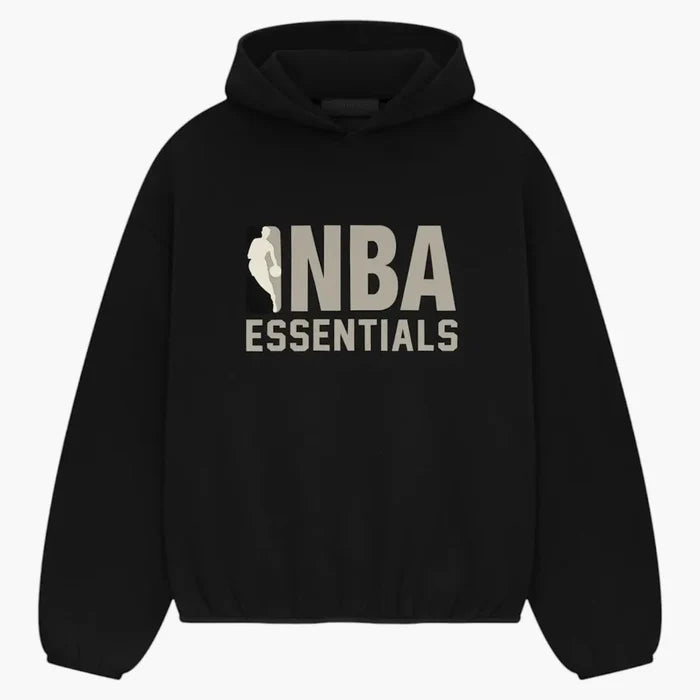 Fear Of God Essentials Nba Hoodie (ss25) Black