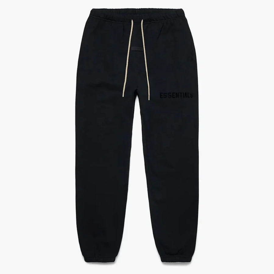 Pantalon de survêtement crème à cordon Fear Of God Essentials noir de jais