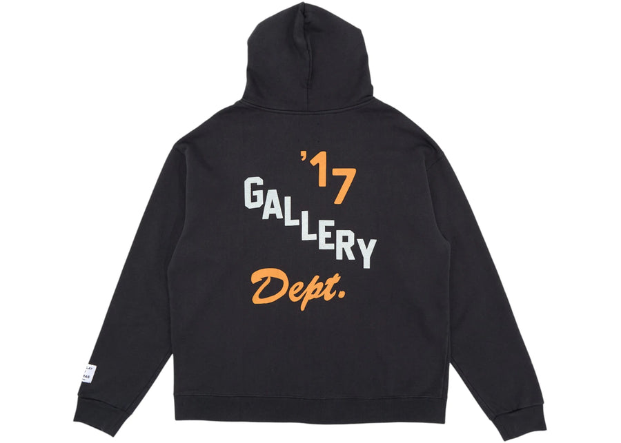 Sweat à capuche zippé noir vintage Gallery Dept. Boxing Merch