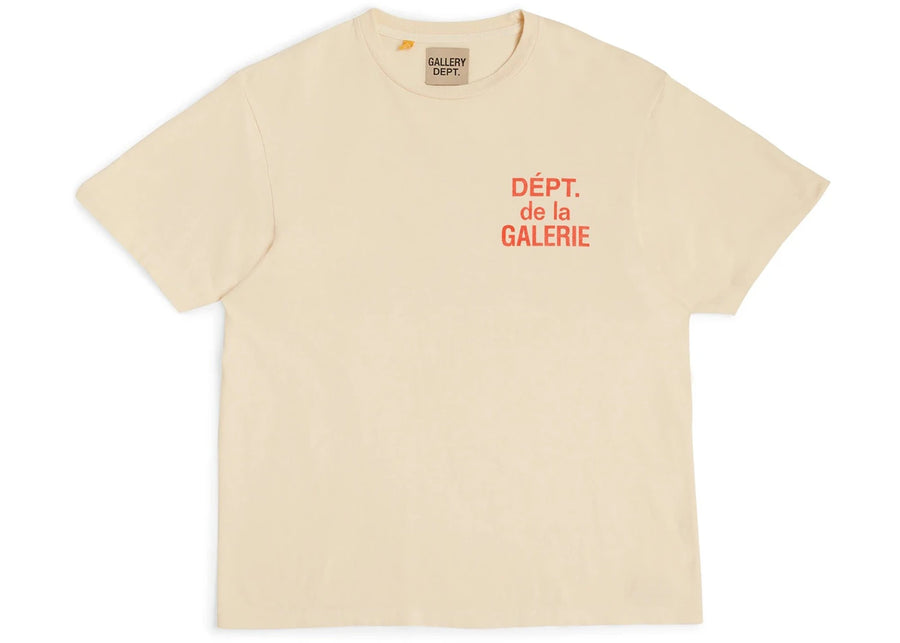T-shirt français Gallery Dept. crème/orange