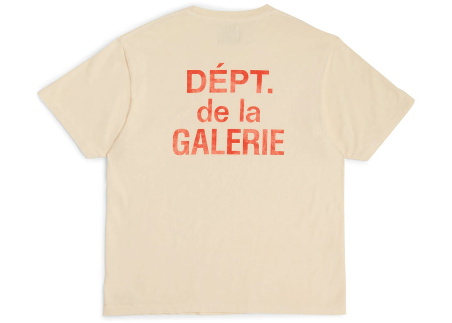 T-shirt français Gallery Dept. crème/orange