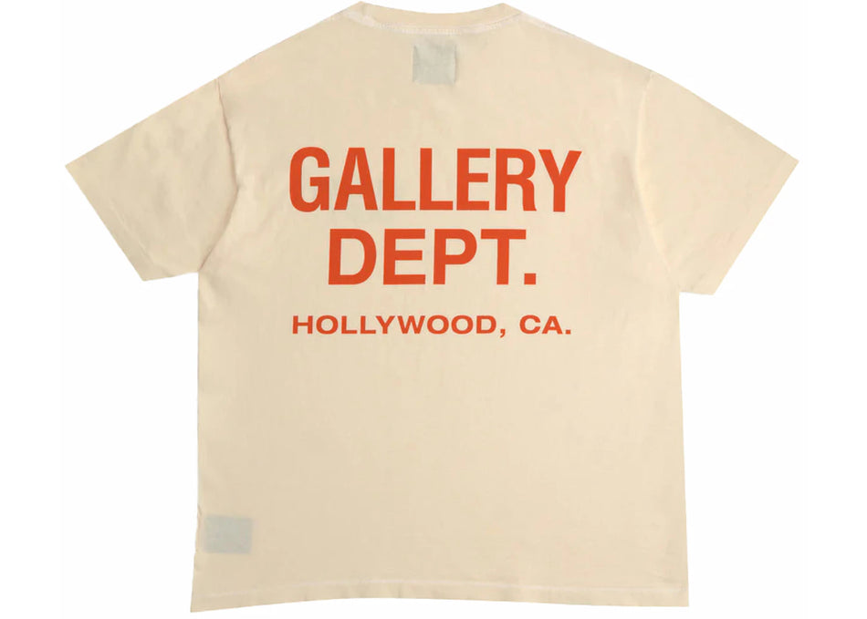 Gallery Dept. Souvenir T-Shirt Cream/Orange