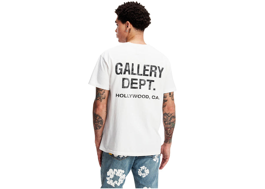 T-shirt souvenir Gallery Dept. blanc et noir