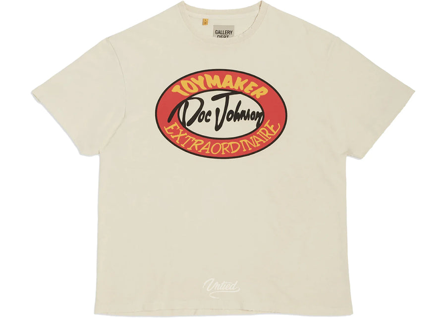 Département Galerie T-shirt Doc Johnson, fabricant de jouets, blanc antique/crème