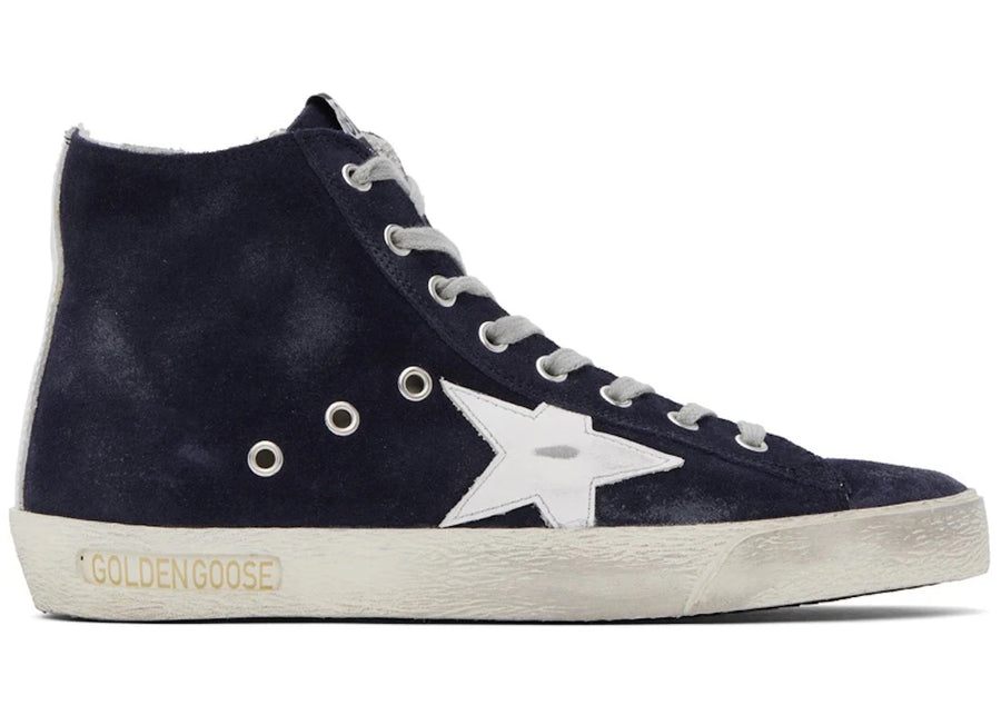 Golden Goose Francy Suede Bleu Nuit Blanc