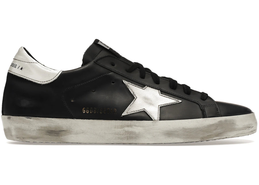 Golden Goose Super Star Cuir Noir et Blanc
