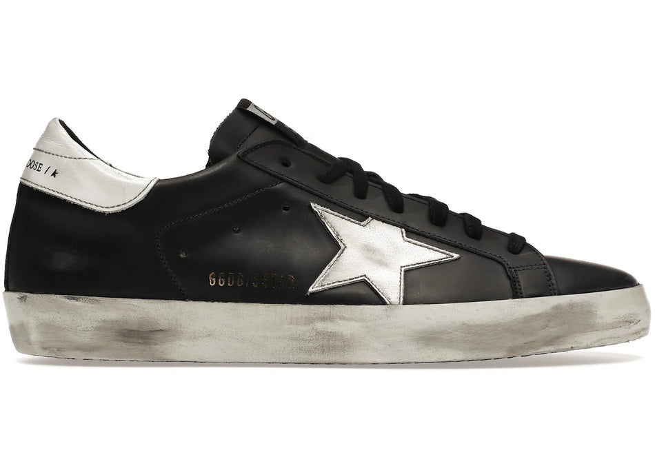 Golden Goose Super-Star Black White Leather