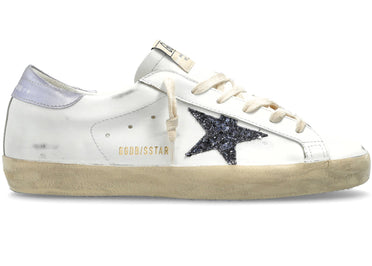 Golden Goose Super-Star White Black Glicine (Women's)