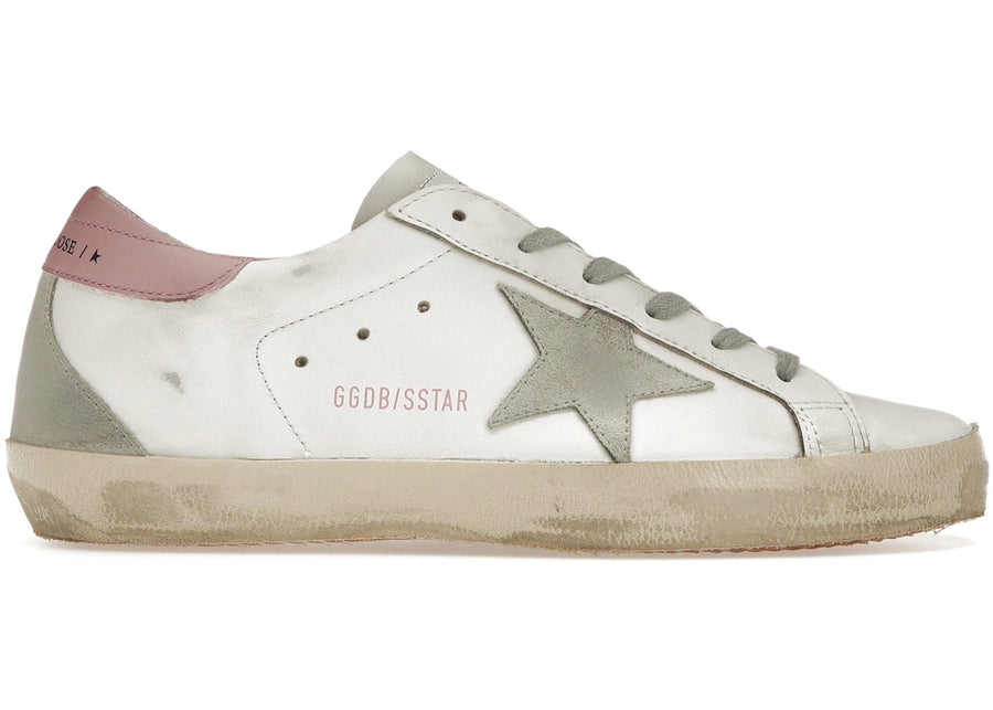 Golden Goose Super-Star Blanc Rose Clair (Femme)