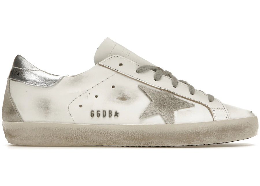 Golden Goose Super-Star Blanc Argent (Femme)