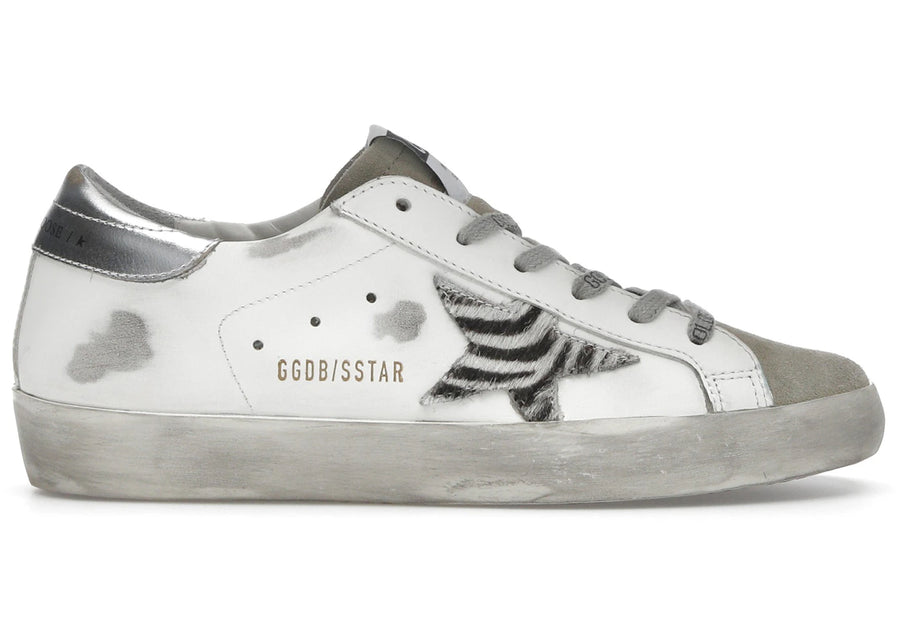 Golden Goose Super-Star Zebra Print Pony Skin Star (Femme)
