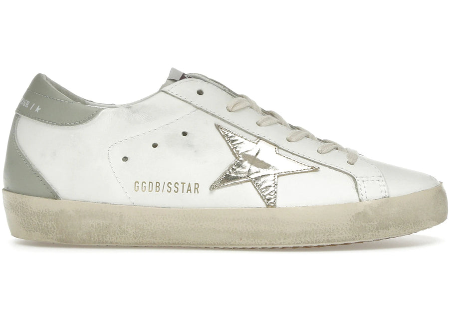 Golden Goose Superstar Deluxe Blanc Gris Platine (Femme)