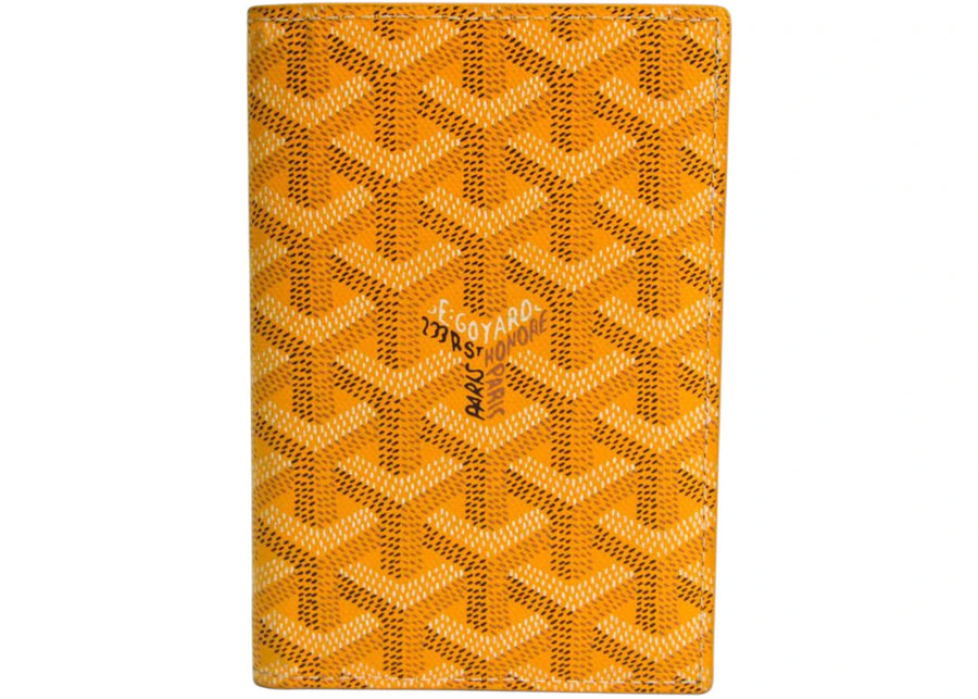 Goyard Grenelle Passport Cover Yellow