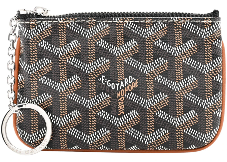 Goyard Sénat Nano Porte-clés Noir/Tan