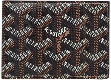 Goyard Slot Wallet Victoire Companion Goyardine Black Tan