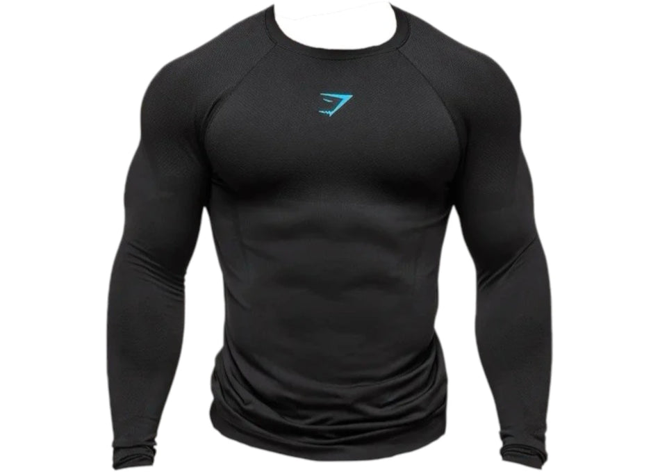 Gymshark Onyx Midnight 5.0 Seamless L/S T-shirt Black/Black