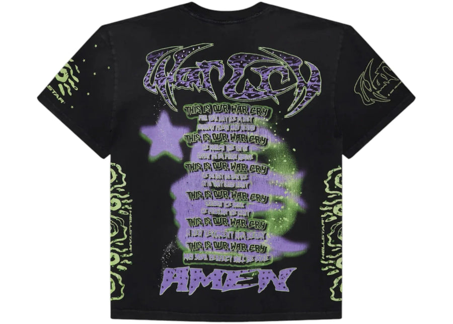 T-shirt Hellstar Amen noir