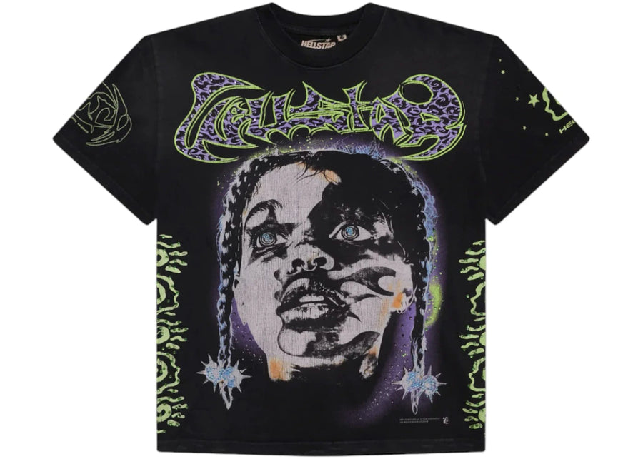 T-shirt Hellstar Amen noir