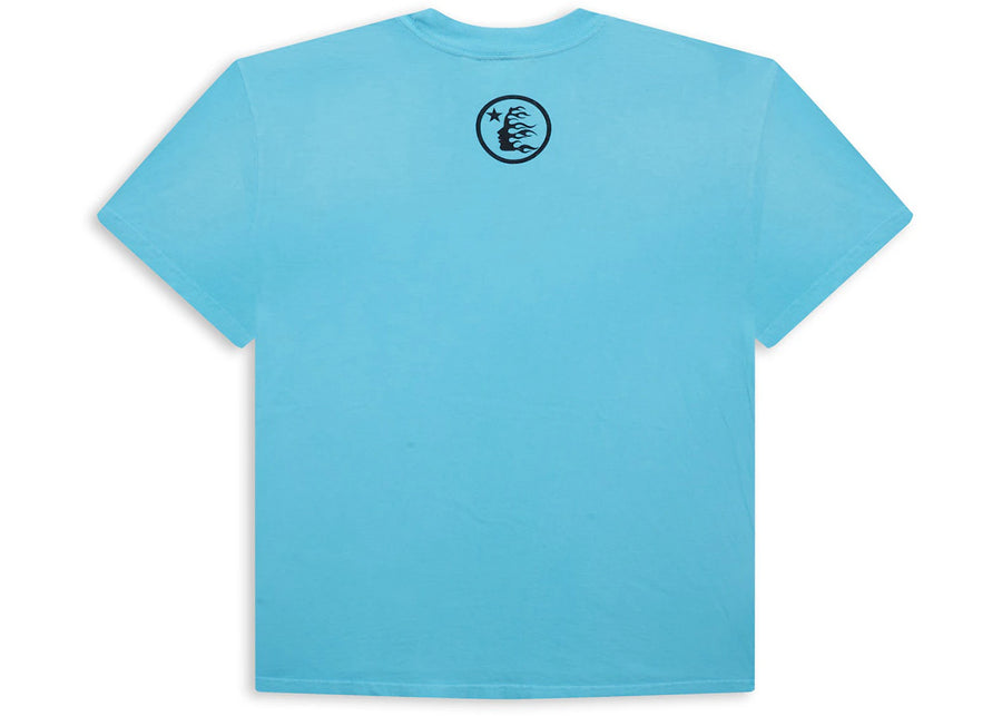 T-shirt bleu Hellstar Box Logo