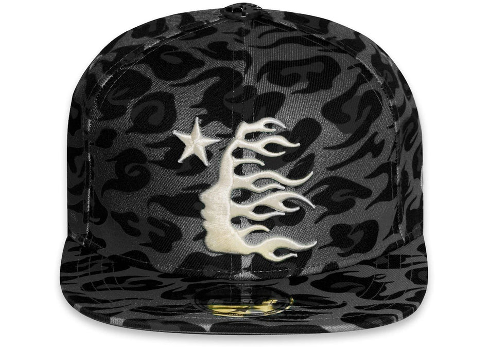 Hellstar Cheetah Print Fitted Hat Black