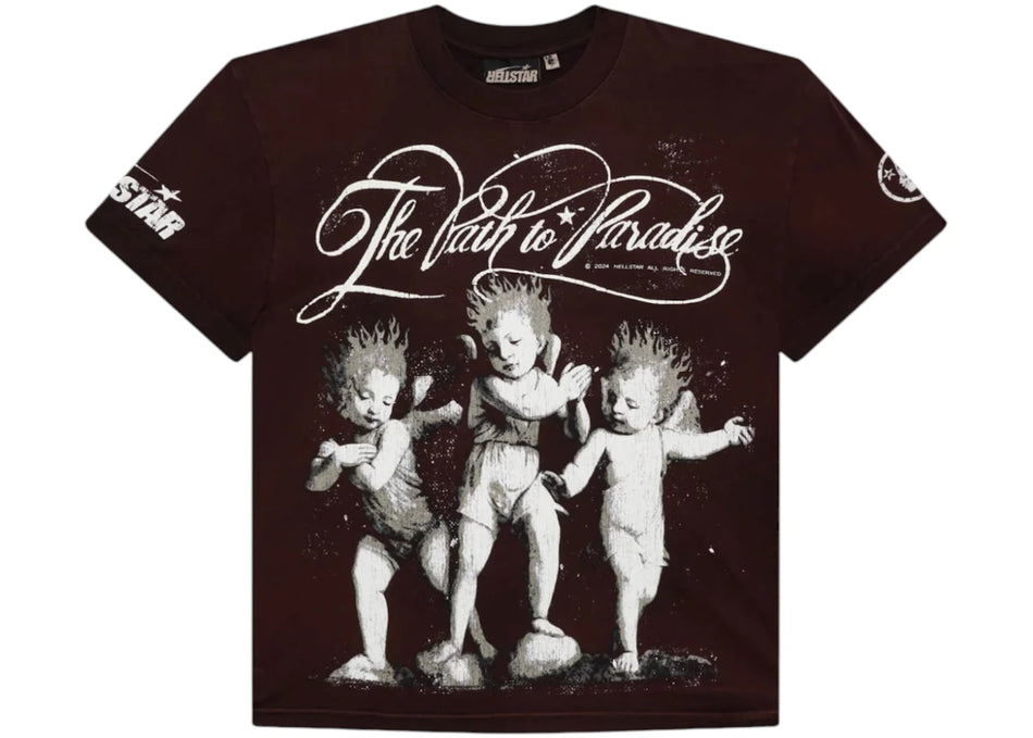 Hellstar Cherubs T-Shirt Brown