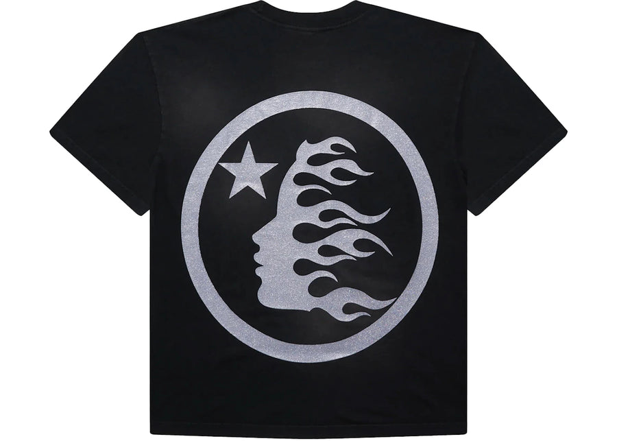 T-shirt noir Hellstar Classic à logo pailleté