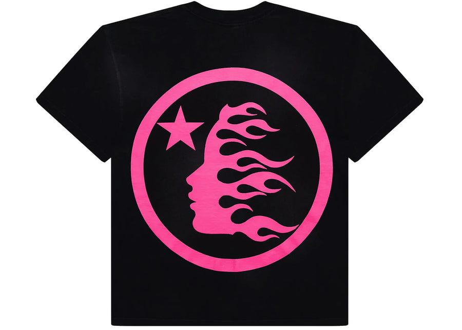 T-shirt Hellstar Classic (impression gel) noir/rose