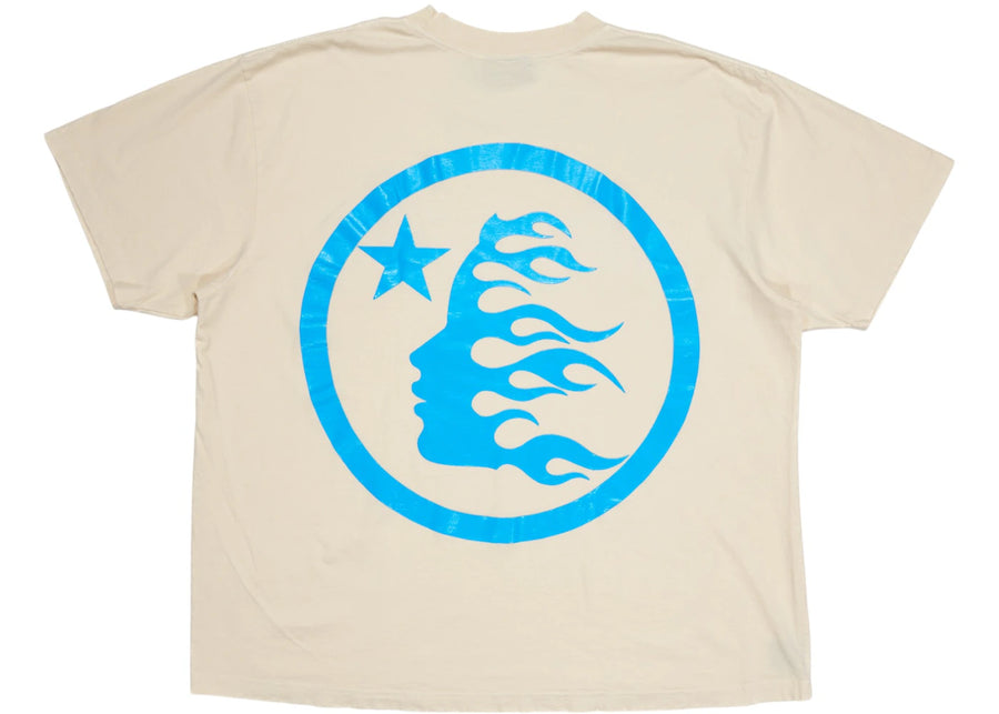 T-shirt Hellstar Classic (impression gel) blanc/bleu