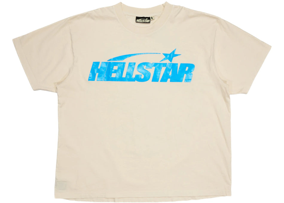 Hellstar Classic T-shirt (Gel Print) White/Blue