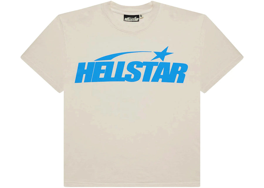 T-shirt Hellstar Classic (Impression classique) Blanc/Bleu