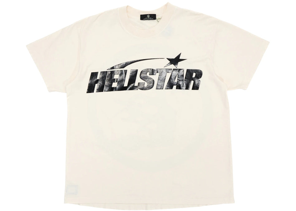 Hellstar Classic T-shirt White/Black (Gel Print)