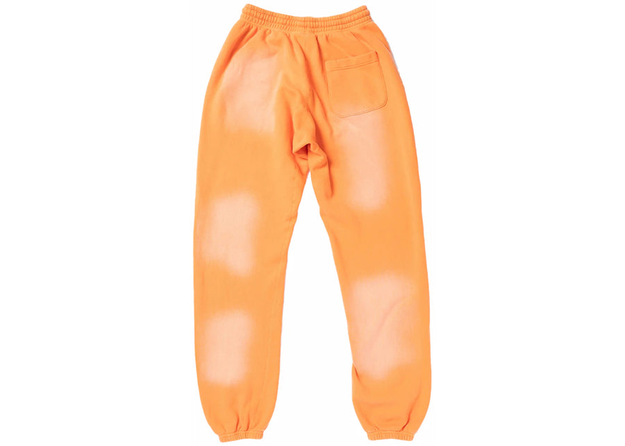 Pantalon de survêtement Hellstar Fire Orange à bas élastique fermé, teinture orange