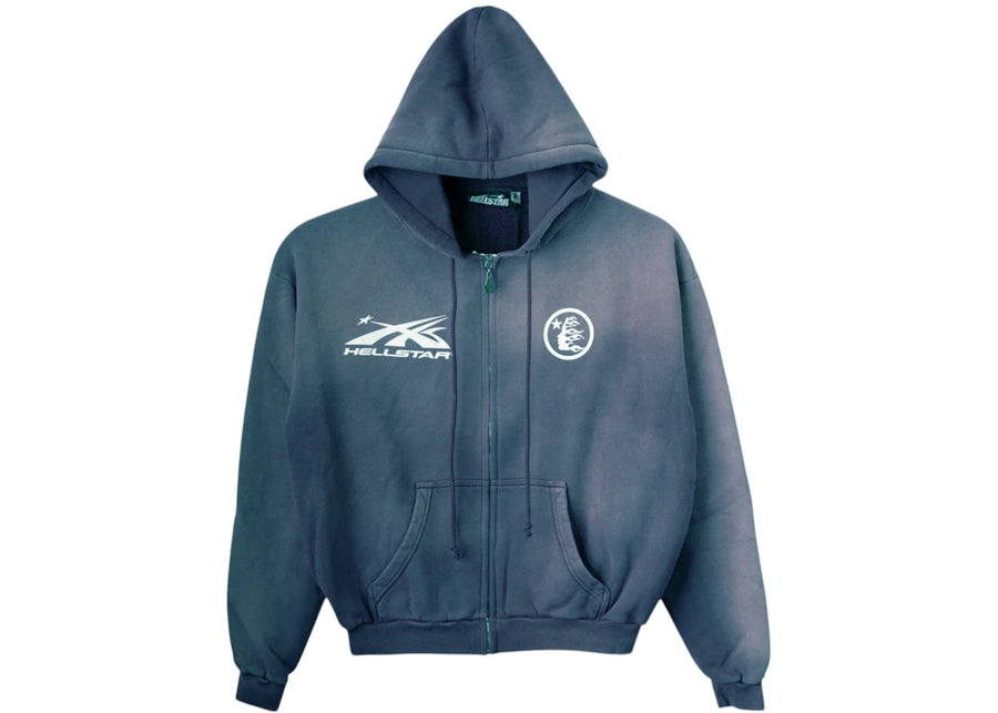 Sweat à capuche zippé Hellstar HS Logo Emerald