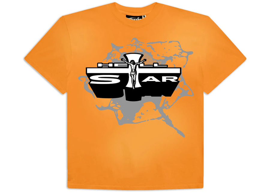 T-shirt Hellstar Jesus orange