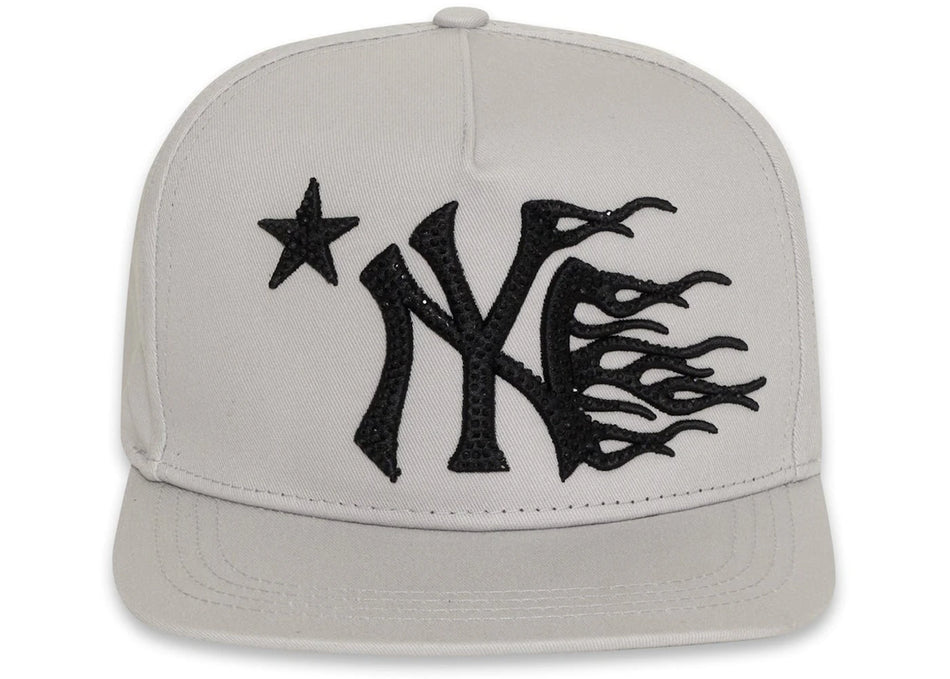 Hellstar NY Snapback Hat Grey